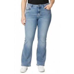 Torrid Slim Bootcut Jeans Sz 22S Short Acid Wash Vintage Red Tag Denim Blue EUC